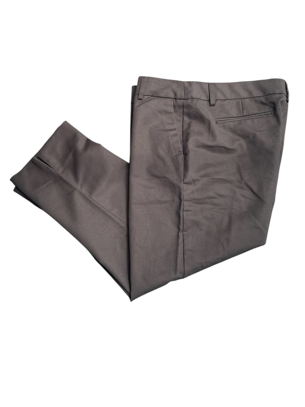 NWT Dalia Black Cotton Stretch Front Seam Slim Leg Split Hem Crop Pant (10)